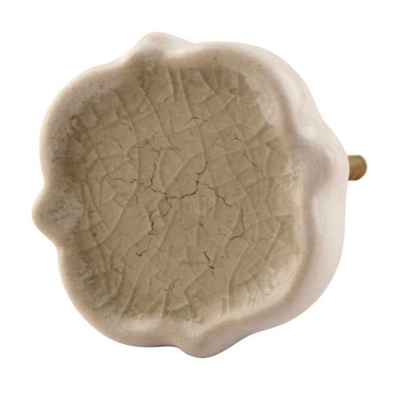 Cream Solid Ceramic Dresser Knob Online